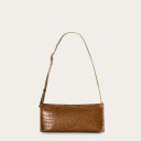 Monique Bag M, caramel croco